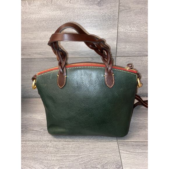 Dooney & Bourke Florentine Leather Small Heidi Satchel Green A384686 - Picture 5 of 10